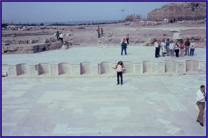 Me preaching at the Amphitheater